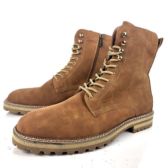 Madden Men's M-elvann Combat Boot Tan Brown Size 12 - Picture 1 of 14